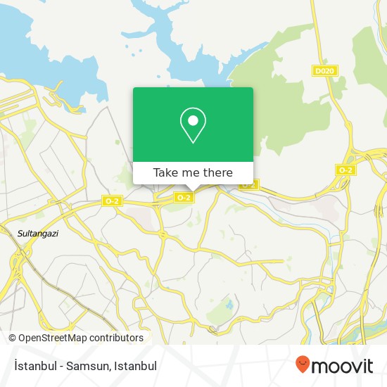 İstanbul - Samsun map