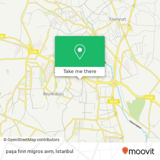 paşa fırın migros avm map