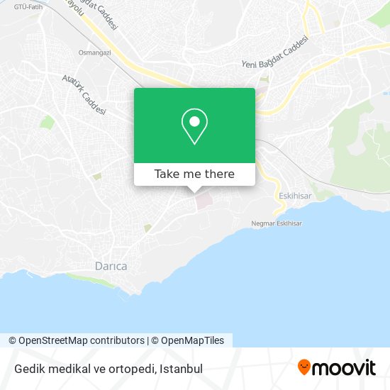 Gedik medikal ve ortopedi map