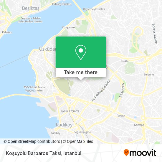 Koşuyolu Barbaros Taksi map