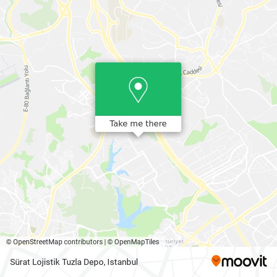 Sürat Lojistik Tuzla Depo map