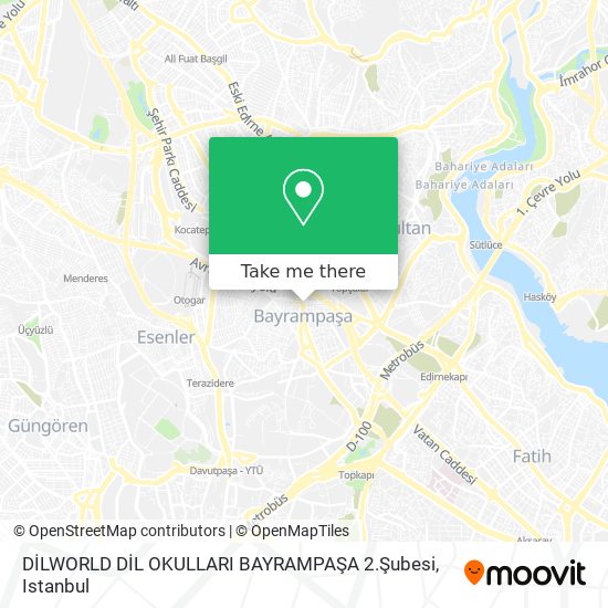 DİLWORLD DİL OKULLARI BAYRAMPAŞA 2.Şubesi map