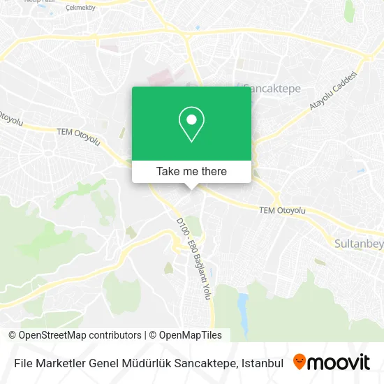 File Marketler Genel Müdürlük Sancaktepe map