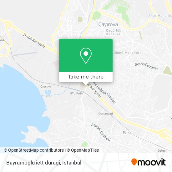 Bayramoglu iett duragi map