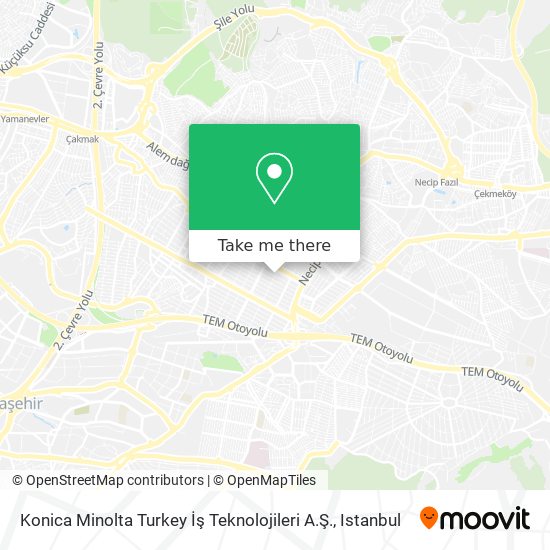 Konica Minolta Turkey İş Teknolojileri A.Ş. map