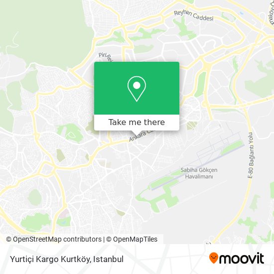 Yurtiçi Kargo Kurtköy map