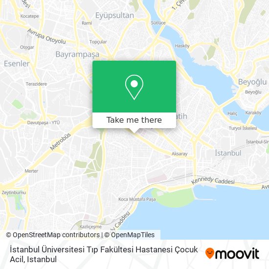 İstanbul Üniversitesi Tıp Fakültesi Hastanesi Çocuk Acil map