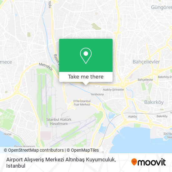 Airport Alışveriş Merkezi Altınbaş Kuyumculuk map