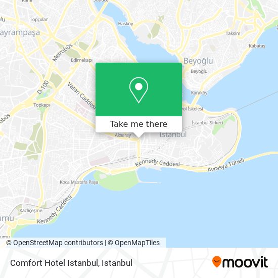 Comfort Hotel Istanbul map