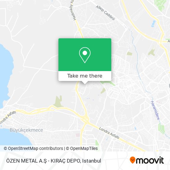 ÖZEN METAL A.Ş - KIRAÇ DEPO map