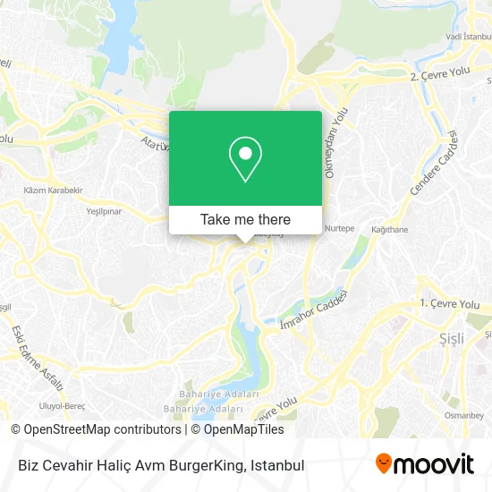 Biz Cevahir Haliç Avm BurgerKing map