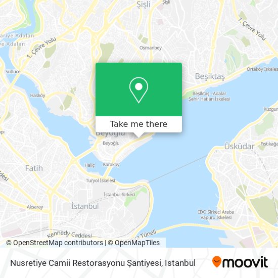 Nusretiye Camii Restorasyonu Şantiyesi map