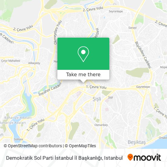 Demokratik Sol Parti İstanbul İl Başkanlığı map