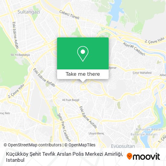 Küçükköy Şehit Tevfik Arslan Polis Merkezi Amirliği map