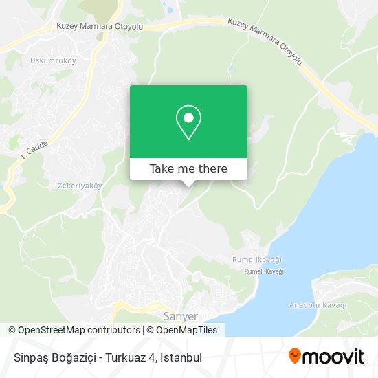 Sinpaş Boğaziçi - Turkuaz 4 map