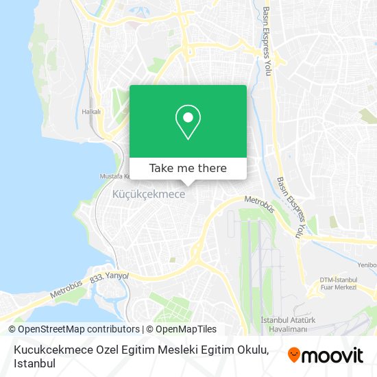 Kucukcekmece Ozel Egitim Mesleki Egitim Okulu map