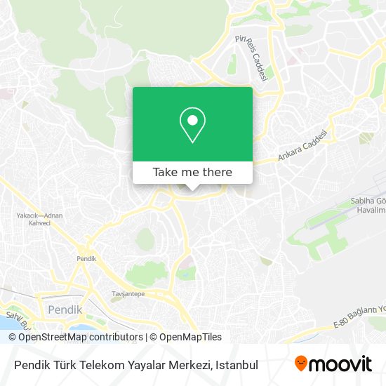 Pendik Türk Telekom Yayalar Merkezi map