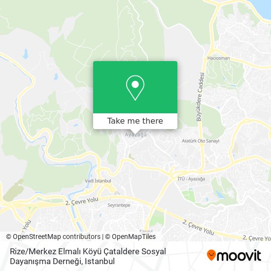 Rize / Merkez Elmalı Köyü Çataldere Sosyal Dayanışma Derneği map
