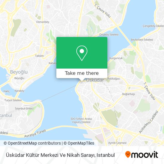 Üsküdar Kültür Merkezi Ve Nikah Sarayı map