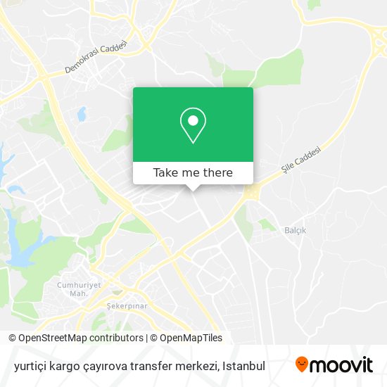 yurtiçi kargo çayırova transfer merkezi map