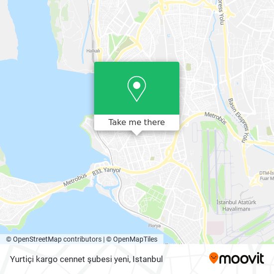 Yurtiçi kargo cennet şubesi yeni map