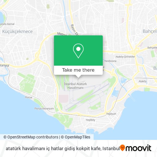 atatürk havalimanı iç hatlar gidiş kokpit kafe map