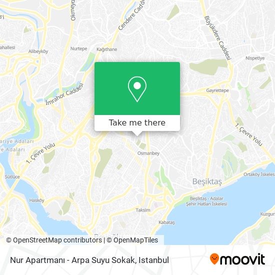 Nur Apartmanı - Arpa Suyu Sokak map