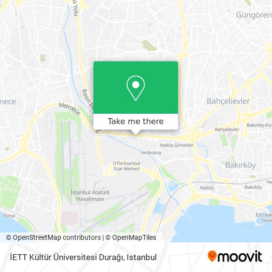İETT Kültür Üniversitesi Durağı map