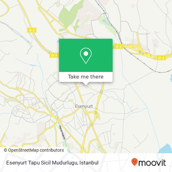 Esenyurt Tapu Sicil Mudurlugu map