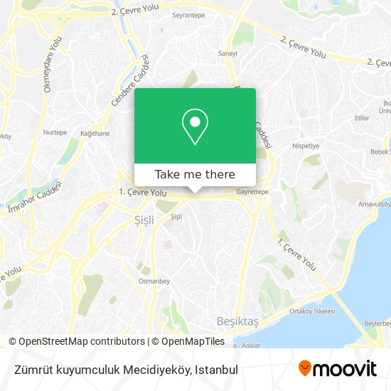 Zümrüt kuyumculuk Mecidiyeköy map