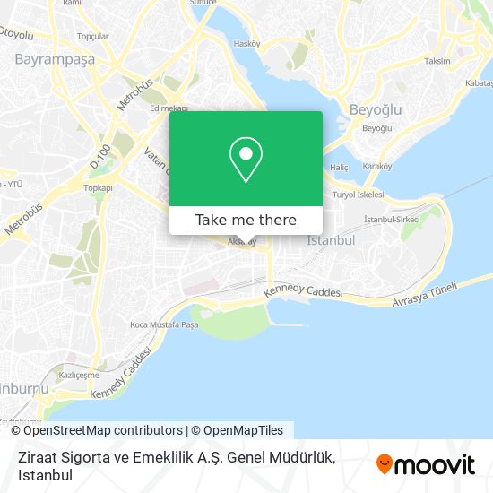 Ziraat Sigorta ve Emeklilik A.Ş. Genel Müdürlük map
