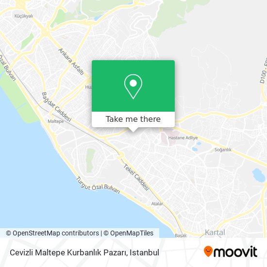 Cevizli Maltepe Kurbanlık Pazarı map
