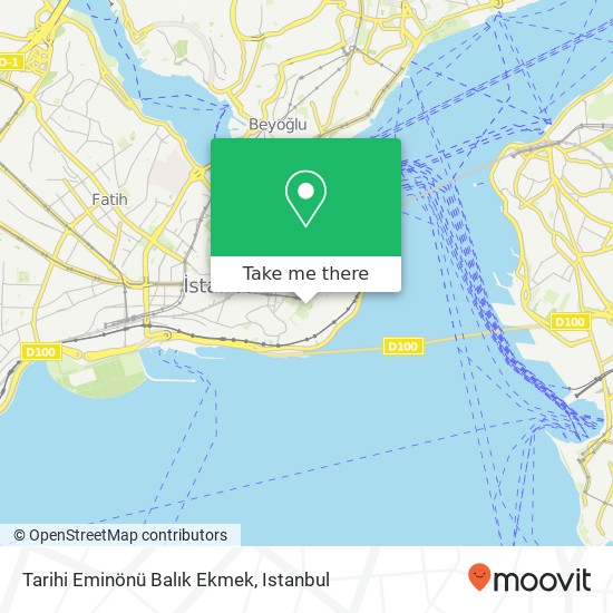 Tarihi Eminönü Balık Ekmek map