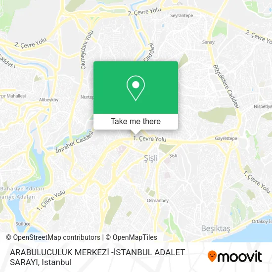 ARABULUCULUK MERKEZİ -İSTANBUL ADALET SARAYI map