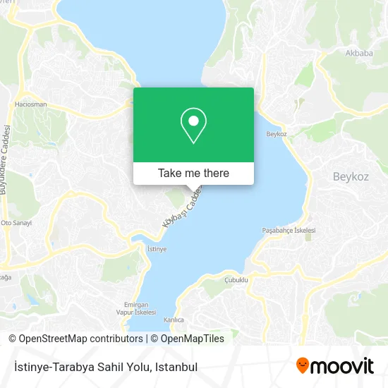 İstinye-Tarabya Sahil Yolu map
