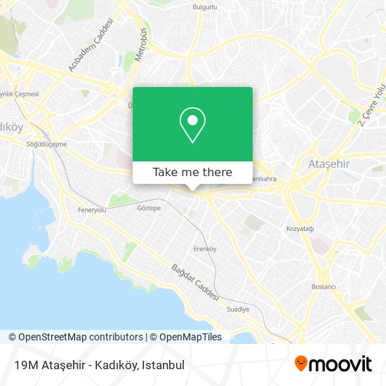 19M Ataşehir - Kadıköy map