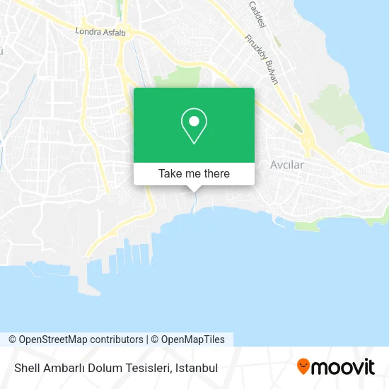 Shell Ambarlı Dolum Tesisleri map