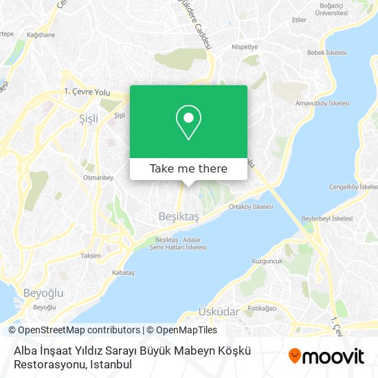 Alba İnşaat Yıldız Sarayı Büyük Mabeyn Köşkü Restorasyonu map