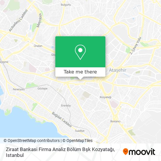 Ziraat Bankasi Firma Analiz Bölüm Bşk Kozyatağı map