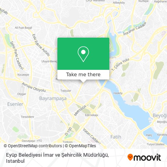 Eyüp Belediyesi İmar ve Şehircilik Müdürlüğü map