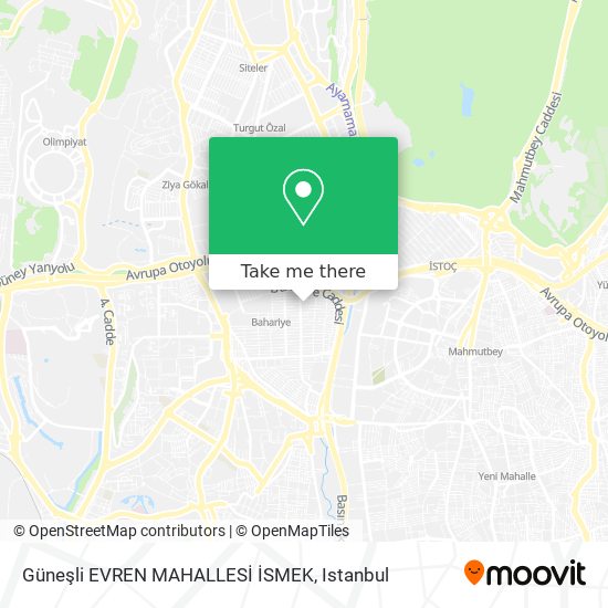 Güneşli EVREN MAHALLESİ İSMEK map