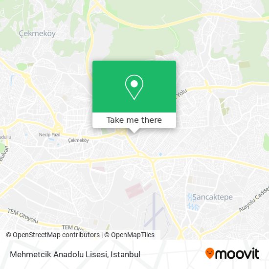 Mehmetcik Anadolu Lisesi map