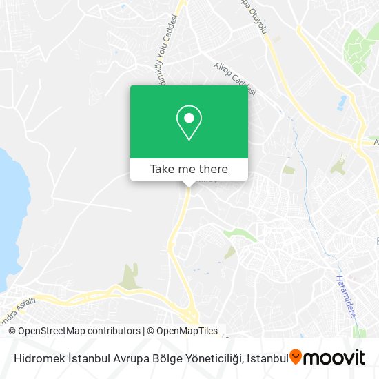 Hidromek İstanbul Avrupa Bölge Yöneticiliği map