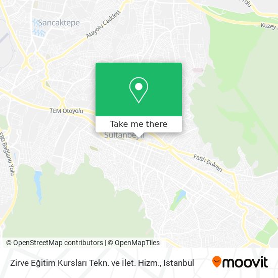 Zirve Eğitim Kursları Tekn. ve İlet. Hizm. map
