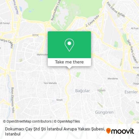 Dokumacı Çay Ştd Şti İstanbul Avrupa Yakası Şubesi map