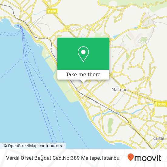 Verdil Ofset,Bağdat Cad.No:389 Maltepe map