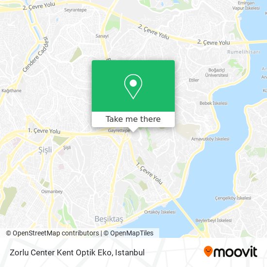 Zorlu Center Kent Optik Eko map