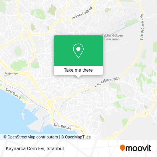 Kaynarca Cem Evi map