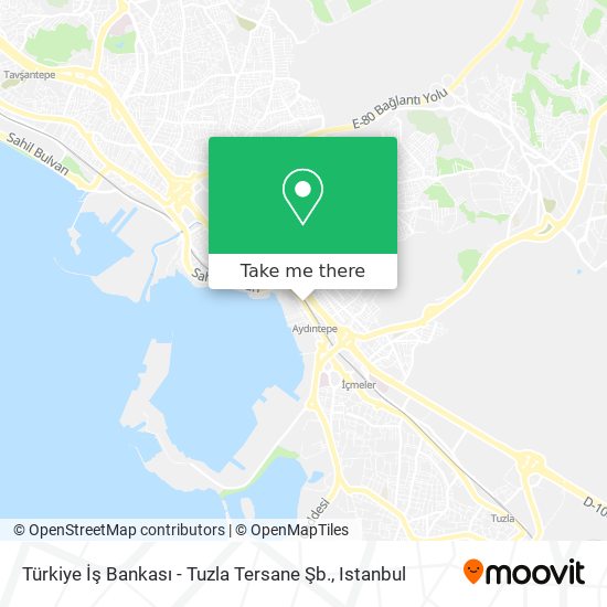 Türkiye İş Bankası - Tuzla Tersane Şb. map