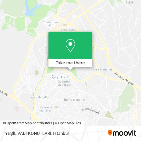 YEŞİL VADİ KONUTLARI map